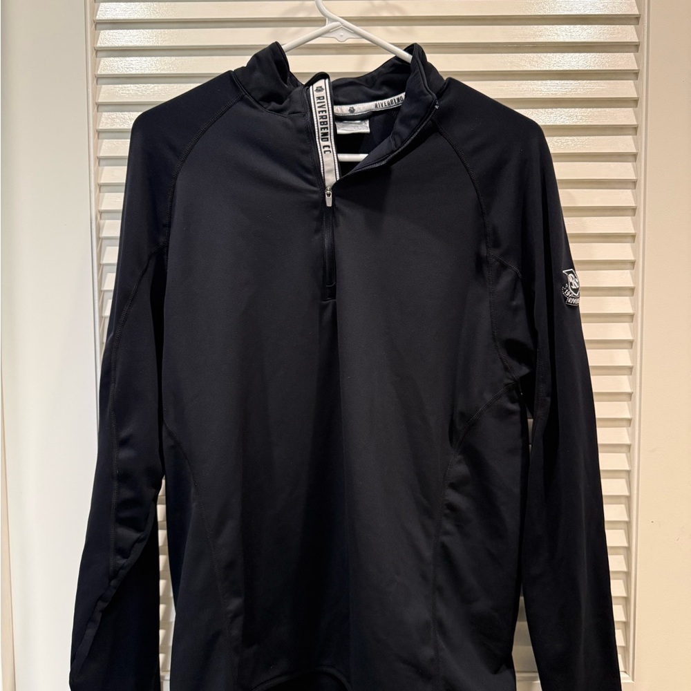 Black Lightweight Quarter-Zip Shirt Jacket